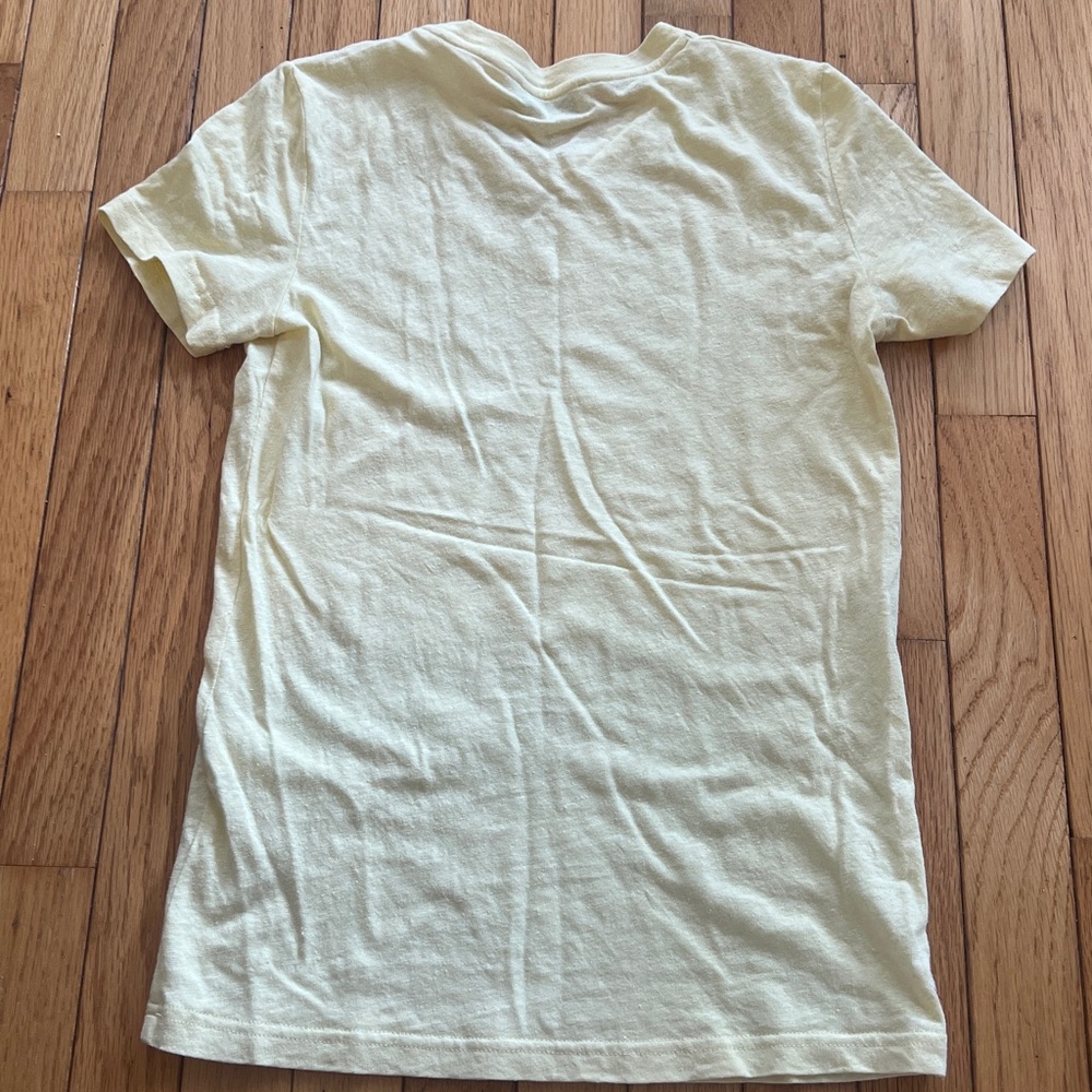 Hemp and Cotton Blend Butter Yellow T-Shirt - Picture 2 of 10